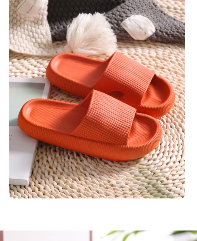 Japanese and Korean Style Thick Soles outside Wear Slippers Comfortable Soft Soles Cool Slippers Couples Indoor Anti-Slip Shoes