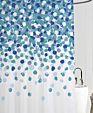 Design Bathroom Decoration Vinyl Shower Curtain Waterproof and Mildew Proof Translucent Opaque Bath Curtain