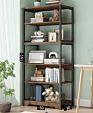 Hotsale Book Shelf Iron Bookshelf Wood Bookcase Living Room Book Rack Bookcases Black White