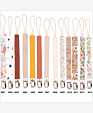 Flax Cotton Baby Pacifier Clip Chain Dummy Holder for Infant Boys Girls