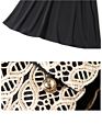Slimming Embroidered V-Neck A-Line Skirt Slim Casual Dresses