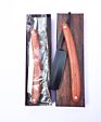 Barber Straight Razor Wooden Handle Sharpness Stainless Steel Shaving Razor Straight with Blade