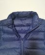 Men's Navy Blue Light Water Resistant Nylon Duck down Puffer Jacket Coat