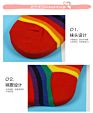 F11500A Manufacturers Cotton Breathable Stripe Socks Rainbow Middle Tube Socks for Kids