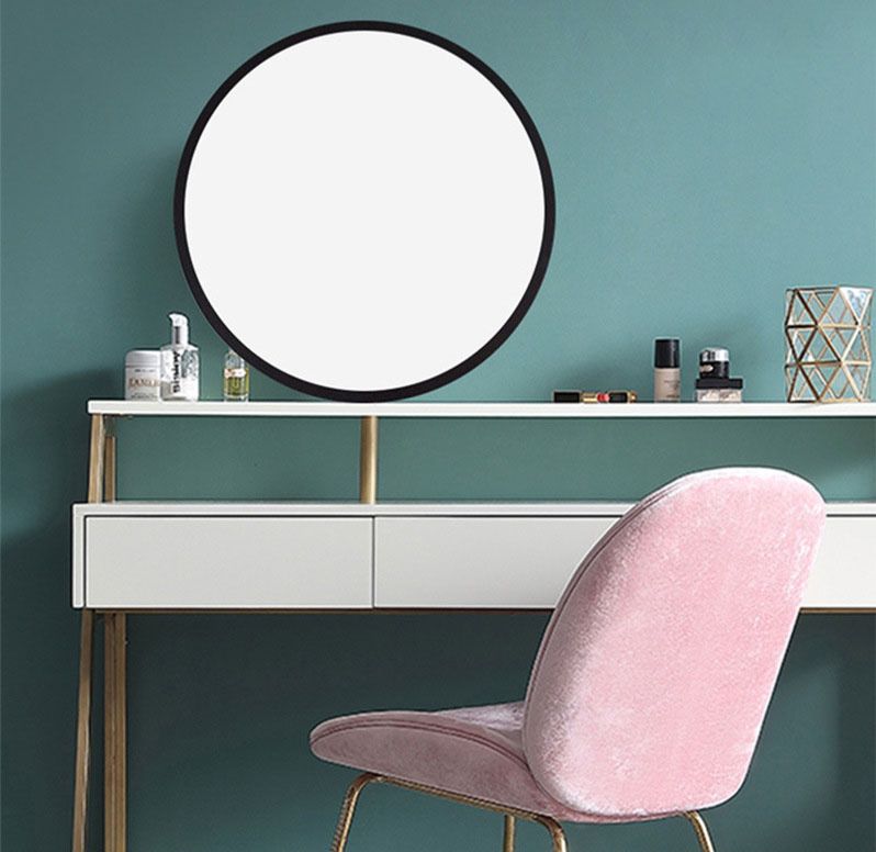 Room Deco Led Mirror Moon Light Moon Shaped Mirror with Light round Mirror Floating Lamp Wall Hanging Lamp