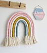 Home Decoration Room Big Size Macrame Woven Ornaments Photo Props Rainbow Wall Hanging