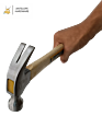 0.25Kg Steel for Multiple Models Wood Handle Wooden Claw Hammer
