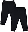 Solid Baby Sweatpants, Unisex Baby Toddler Cotton Crawling Pants for Newborn Boys Girls Pack of 2