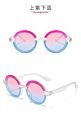 Kids Two Tone Color Frame Cute Uv400 Lenses Children round Glasses