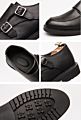 Carlo Carmelo Dress Leather Double Monk Strap Clara-Shoes Mens Nk Footwear from Black