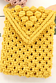 Ladies Kids Macrame Crochet Shoulder Bag Handmade Cotton Rope Crossbody Purse Bag