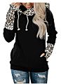 Women Long Sleeve Zip Pullover Color Block Plaid Hoodies Casual Sweatshirts Tops with Pockets