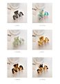 Pattern Cheetah Marble Hairgrip Hairpin for Women M Design Leopard Grain Waved Hair Clip Claws
