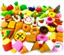 Back to School Promotional Tpr Fast Food Rubber Cute 3D Diy Kawaii Pencil Eraser