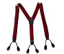 Men's Button End Suspenders 3.5*125Cm Y-Back Adjustable Elastic Tuxedo Suspenders