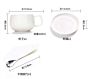 Design Porcelain Espresso Coffee Mugs Tea Cups and Saucer Sets with Spoon