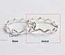 100% S925 Sterling Silver Simple Thin Line Curve Wave Wild Smooth Ring