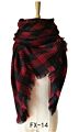 Women's Fall Scarf Classic Tassel Plaid Scarf Warm Soft Chunky Large Blanket Wrap Shawl Scarves