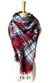 Women's Fall Scarf Classic Tassel Plaid Scarf Warm Soft Chunky Large Blanket Wrap Shawl Scarves