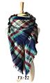 Women's Fall Scarf Classic Tassel Plaid Scarf Warm Soft Chunky Large Blanket Wrap Shawl Scarves