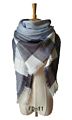 Women's Fall Scarf Classic Tassel Plaid Scarf Warm Soft Chunky Large Blanket Wrap Shawl Scarves