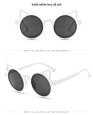 Girls Children Sunglasses Uv400 round Cat Shape Kids Funny Sunglasses