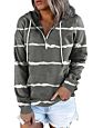 Womens Casual Zipper Hooded Sweatshirts Long Sleeve Fall Tops Cozy Hoodies for Women Pullover