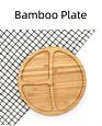 Bpa Free Baby Silicone Suction Baby Wooden Plate Set
