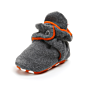 Newborn Baby Boys Girls Cozy Fleece Booties with Grippers Stay on Slipper Socks Infant Toddler Crib Shoes for Boys Girls