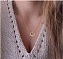 Multi Layer Gold Plated Long Bar Pendant Pearl Necklace for Women Jewelry