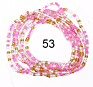 Gaby Cotton String Waist Chain Tie on 45 Inch Belly Chian Waist Beads for Women Body Jewelry