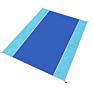 Outdoor Portable Two Layers Nylon Mesh Sand Proof Free Portable Folding Beach Mat Blanket with Logo