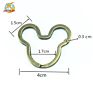 Customized Mickey Mouse Carabiner Key Split Ring Key Holder Keychain