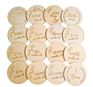 Nursery Milestone Card Set Pregnancy Milestone Laser Cut Wooden Baby Nursery Decor