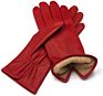 Red Leather Lambskin Dress Women Gloves for Ladies