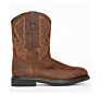 Men Western Embroidery Cowboy Boot Midi Square Toe Mid-Calf Low Heel Chelsea Riding Boot Shoe plus Size