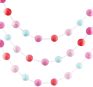 Rainbow Wool Felt Ball Garlands Felt Christmas Garland Pom Pom Garland for Home Decoration