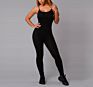 Sleeveless Backless Bodysuit Overalls Women One Piece Jumpsuits Yoga Suit Long Pants Fitness Workout Leggings Tights