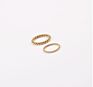 Stainless Steel Hypoallergenic Wedding Band Promise Midi Ring Tiny Ball Gold Bead Ring Stacking Beaded Ring
