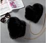 Korean Warm Faux Fox Fur Straw Gloves Women's Halter Neck plus Velvet Thick Plush Furry Mittens Trend Gloves