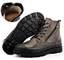 Men Shoes Leather Riding Shoes Motorcycle Shoes Men's Splash-Proof Motorcycle Boots Side Zipper Boot