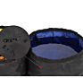 Wholesales Outdoor Travel Pet Dog Portable Collapsible Foldable Waterproof Fabric Canvas Dog Bowl Pet Outdoor Dog Double Bowl