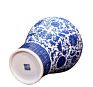 Chinese Style Antique Blue and White Ceramic Large Ginger Jar with Lid for Decor