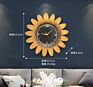 Beaufitul Fresh Sunflower Modern Wall Clock Botanical Yellow Flower Wall Art Natural Home Decor Helianthus Hanging Timepieces