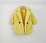 Korean Children Clothes Solid Color Kids Faux Fur Jacket Thick Warm Coat