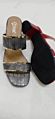 Women's Shoes Embossed Rubber Thick Heel Slippers Sandals Outdoor Beach Designer Sandals