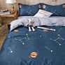 Luxury Printed Pillow Case Bed Sheet and Quilting Comforter Sets Quilt Bedding 4 Piece
