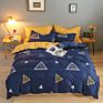 Luxury Printed Pillow Case Bed Sheet and Quilting Comforter Sets Quilt Bedding 4 Piece