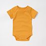0-24M Lap Shoulder 100% Organic Cotton Short Sleeve Baby Bodysuit