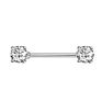 10Pairs/Set Stainless Steel Nipple Rings Tongue Ring Piercing Body Jewelry Barbell Cz Heart Shape Rings for Women Girls